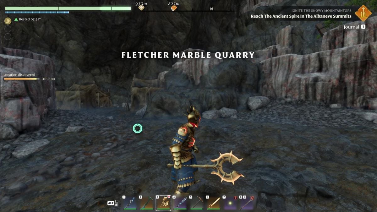 Cantera de mármol envuelta