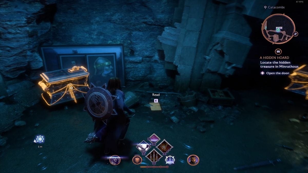 Un jugador encuentra las recompensas al final de la misión Hidden Hoard en Dragon Age The Veilguard.
