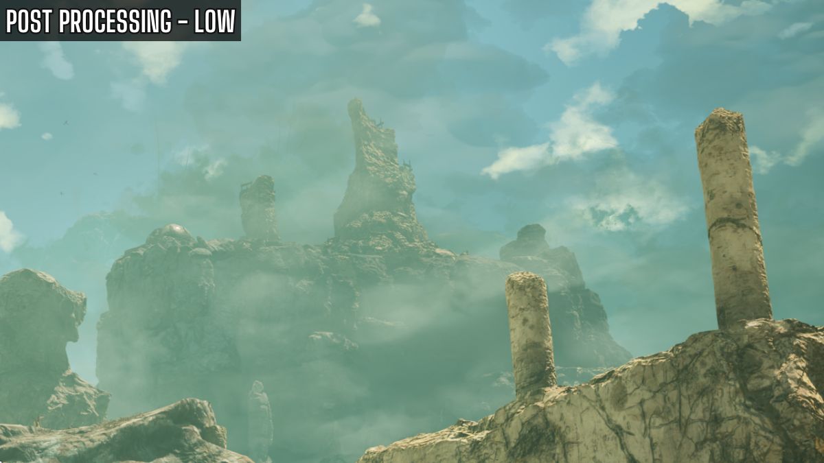 تم ضبط مرحلة ما بعد المعالجة على مستوى منخفض