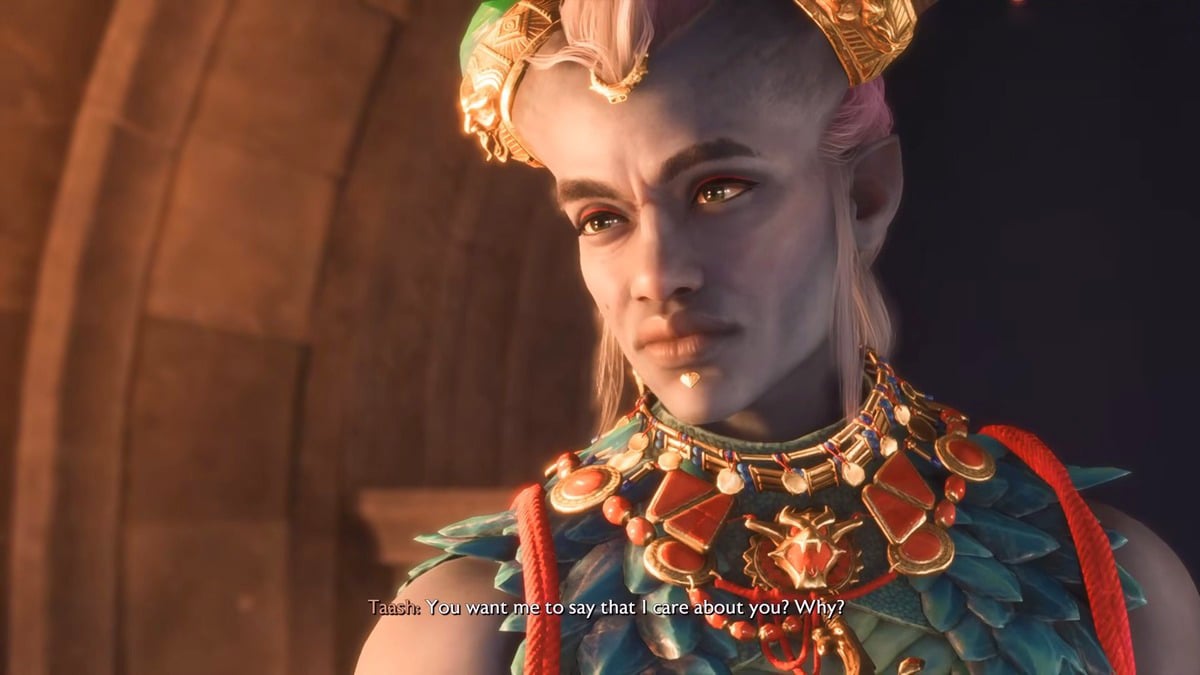 Romance con Taash en Dragon Age The Veilguard