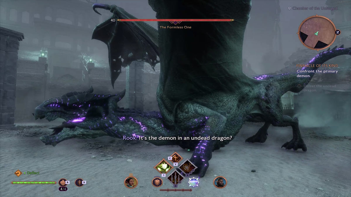 Demonio dragón sin forma en Dragon Age The Veilguard