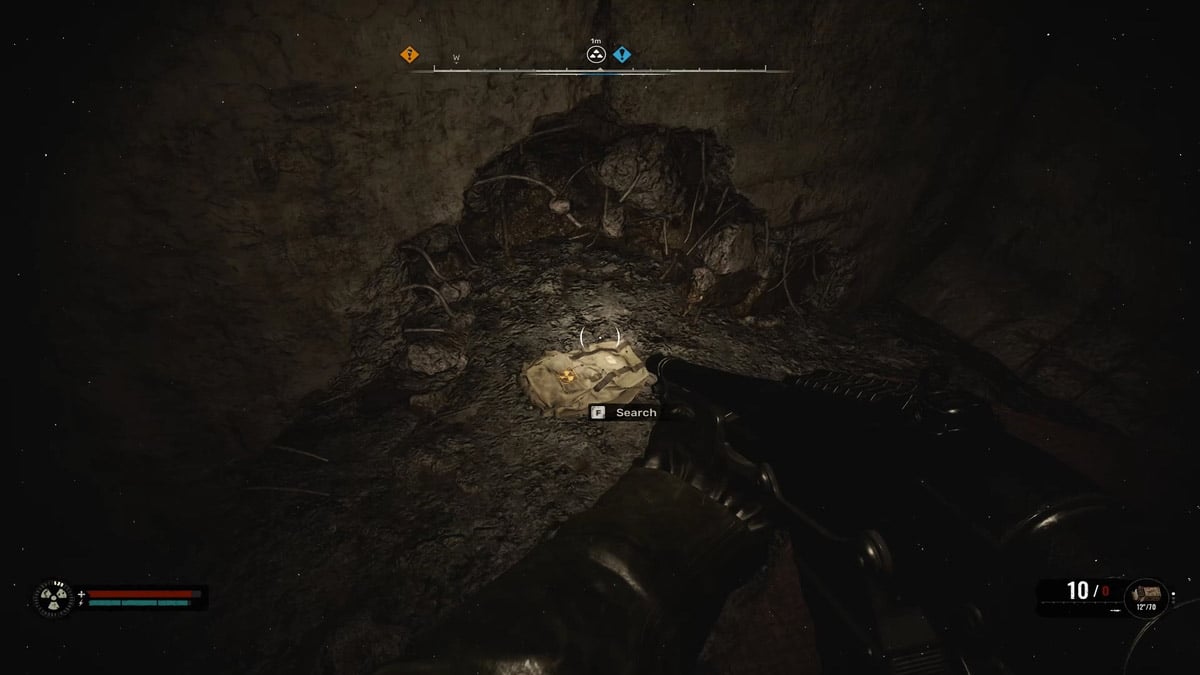 una bolsa que contiene el alijo de shah en Stalker 2