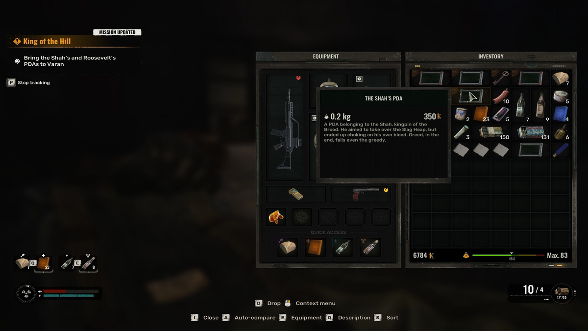 PDA de Shah en Stalker 2