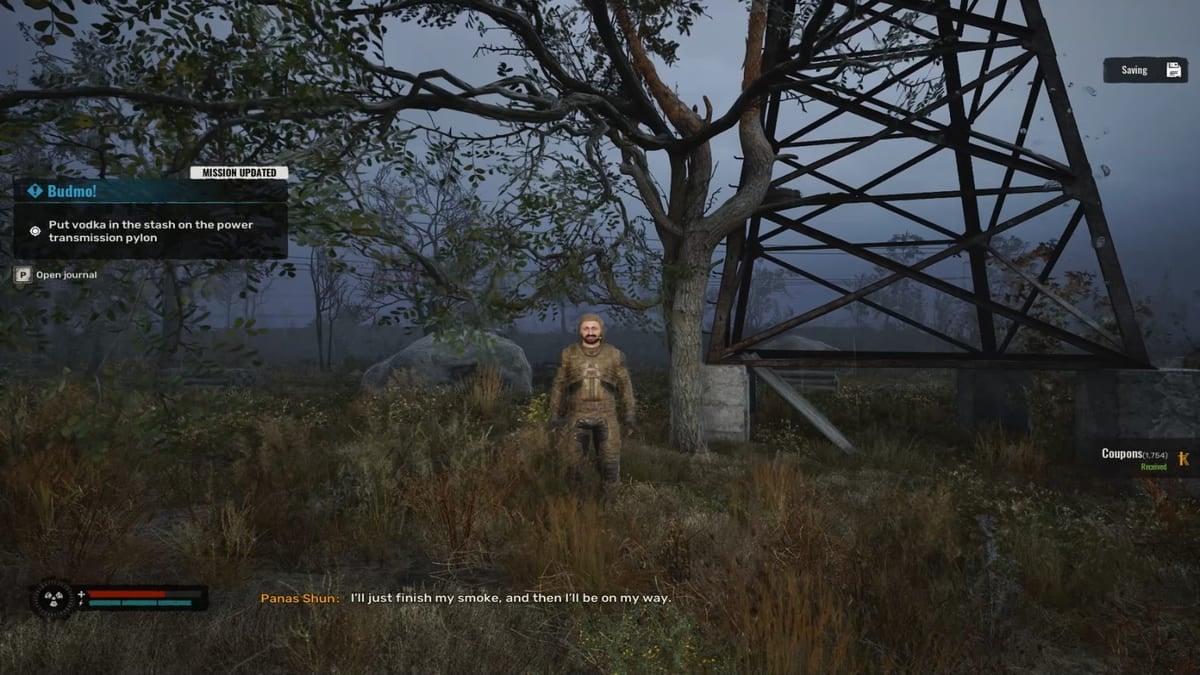 Recompensa por completar la misión secundaria de Budmo en Stalker 2