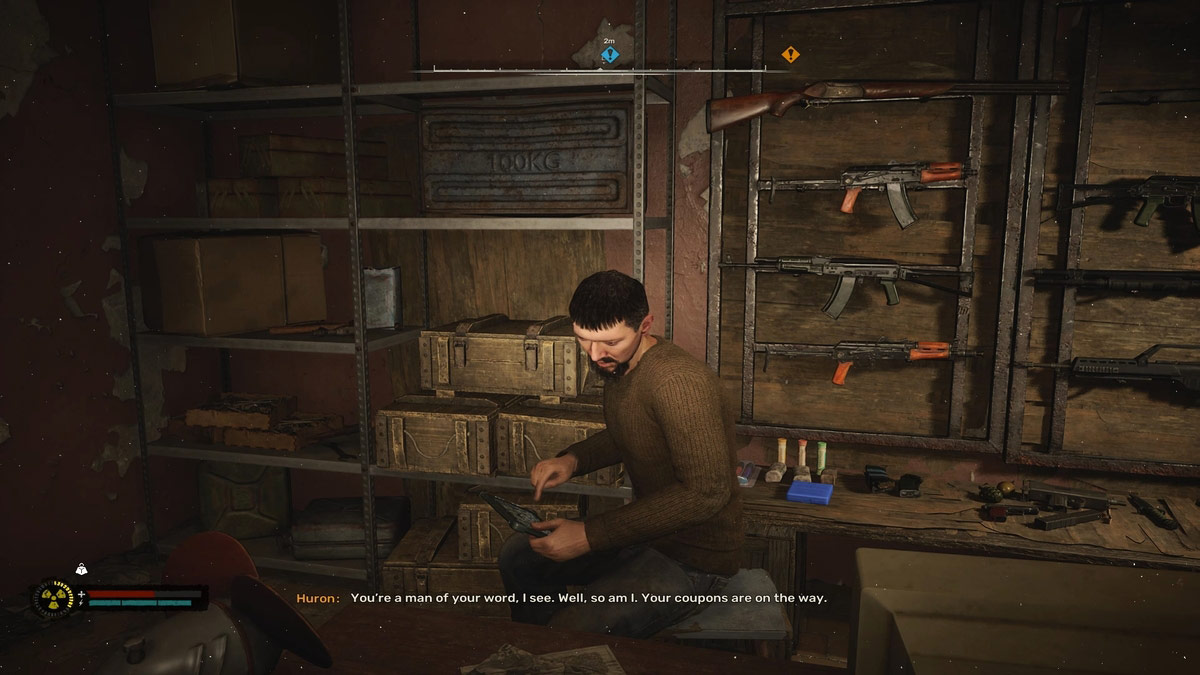 Huron transfiriendo los cupones a Skif usando su PDA