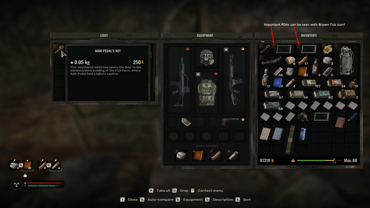 PDA importantes con el signo de marca marrón