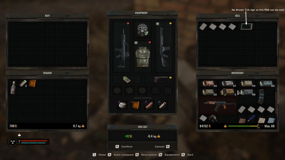 Un jugador que vende PDA que no tiene el signo Brown marcado.