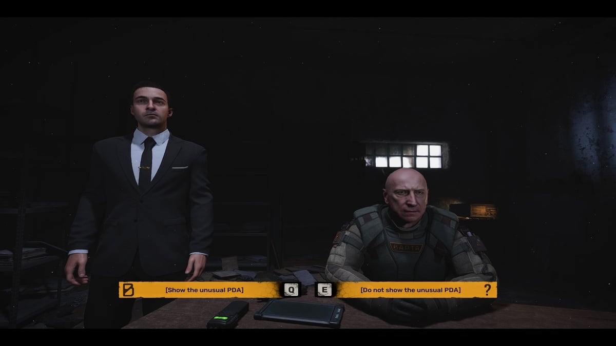 Mostrar o no mostrar la inusual PDA en Stalker 2