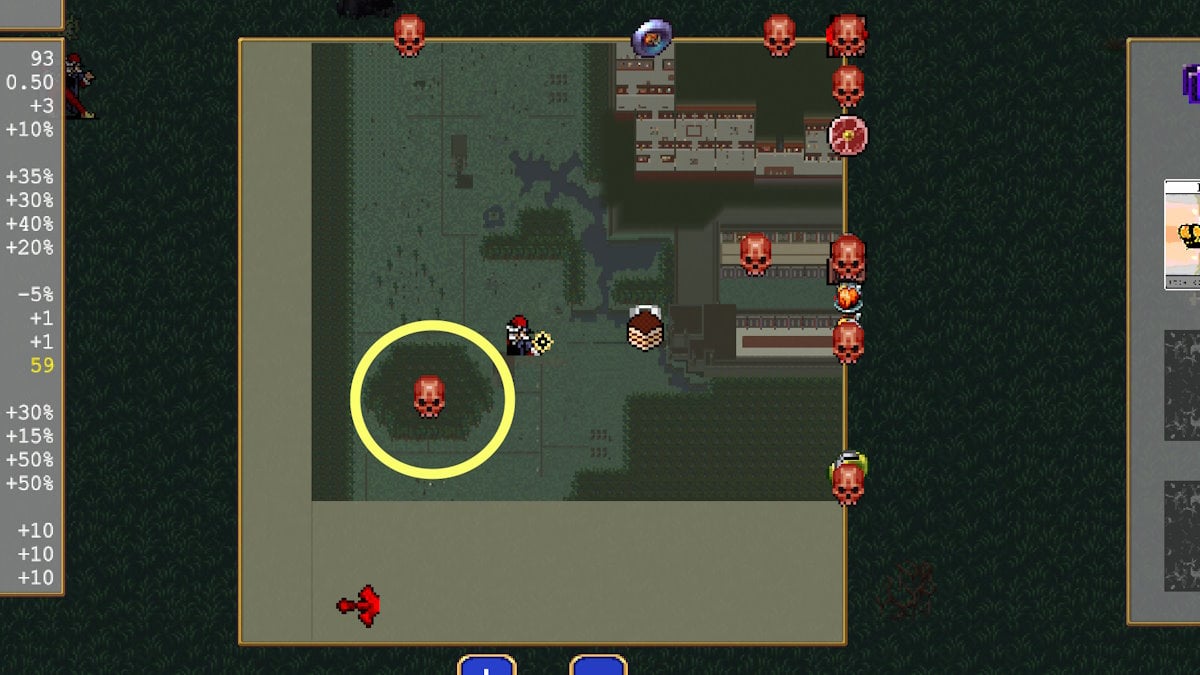 Mapa de Oda a Castlevania de Vampire Survivors