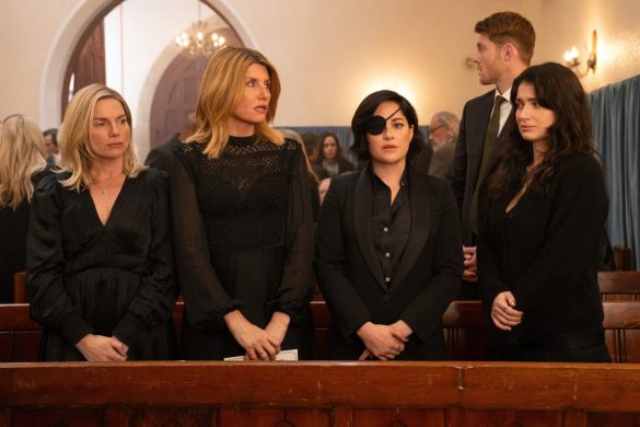 Eva Birthistle, Sharon Horgan, Sarah Greene and Eve Hewson in Bad Sisters 