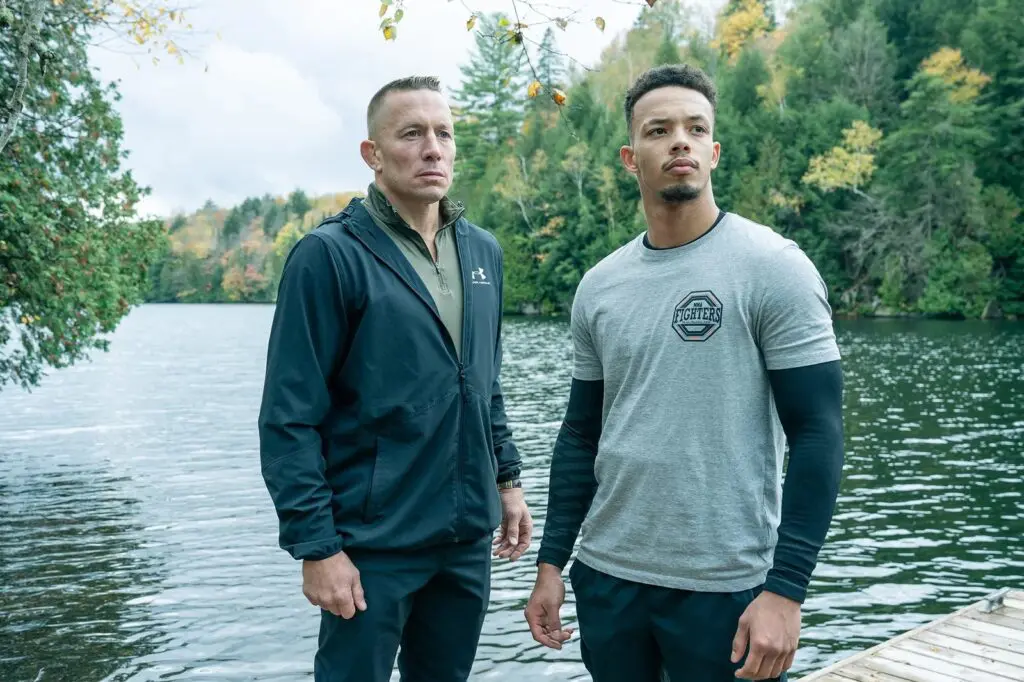 Georges St. Pierre và Melvin Boomer trong The Cage