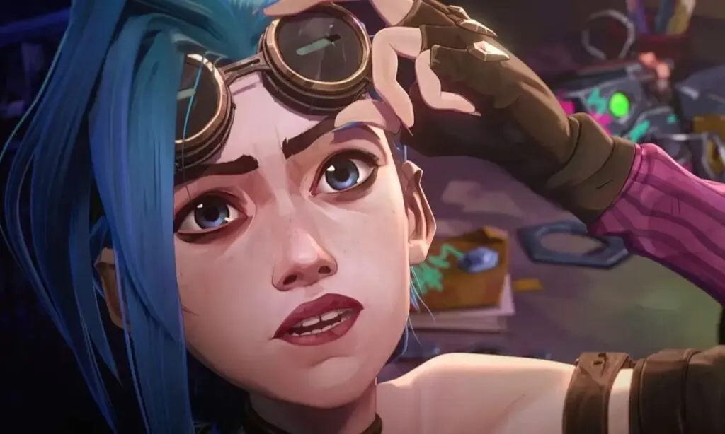 Một hình ảnh tĩnh của Jinx trong Arcane Season 2 Act 1