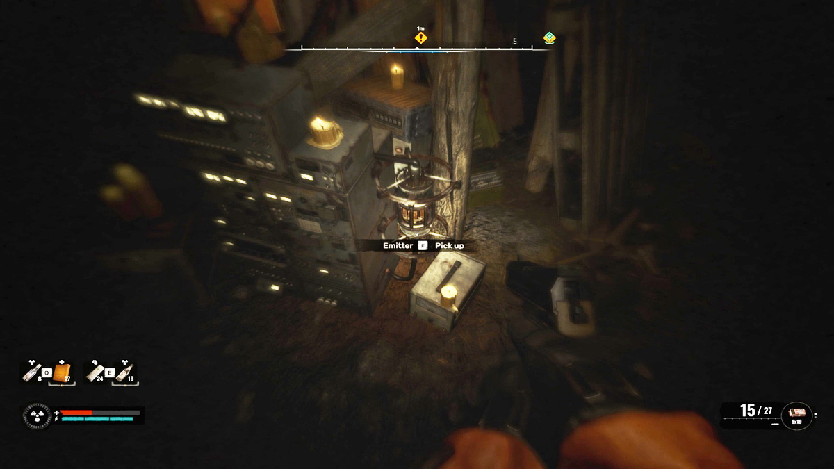 Recoger el emisor durante la misión principal Just Like the Good Old Days