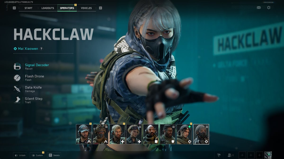 Habilidades de Hackclaw de la Fuerza Delta