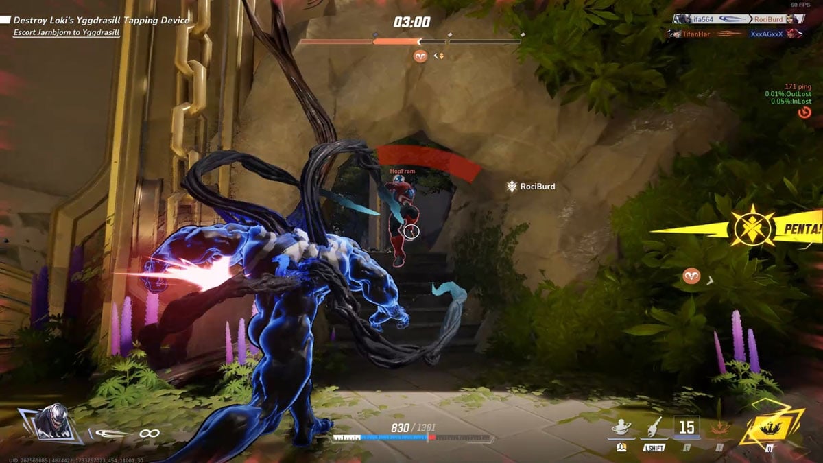 Venom logra cinco asesinatos seguidos en Marvel Rivals