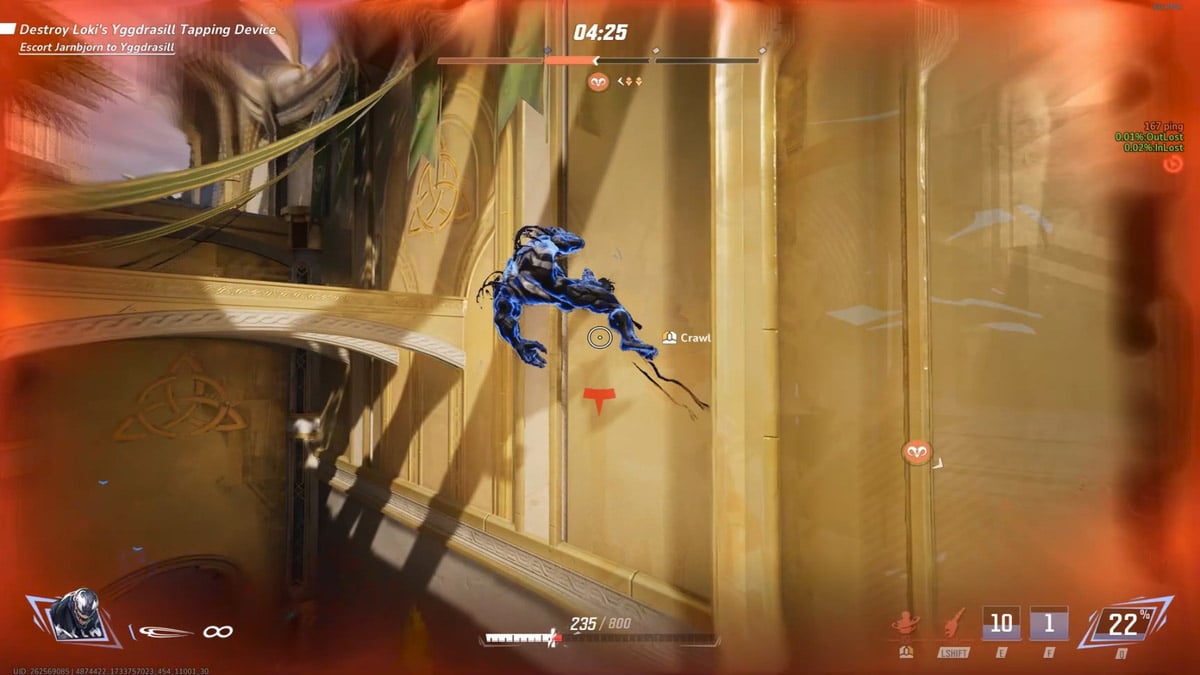 Habilidad pasiva de ejecución de pared de Venom en Marvel Rivals