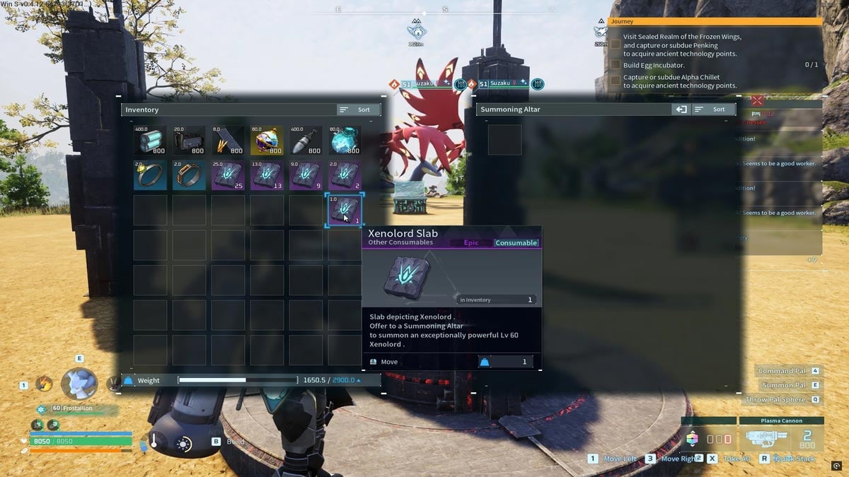 Losa de Xenolord en Palworld