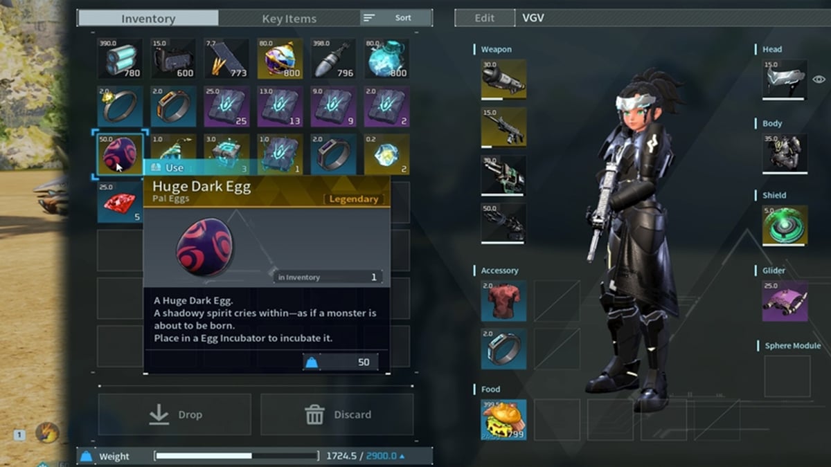 enorme recompensa de huevo oscuro