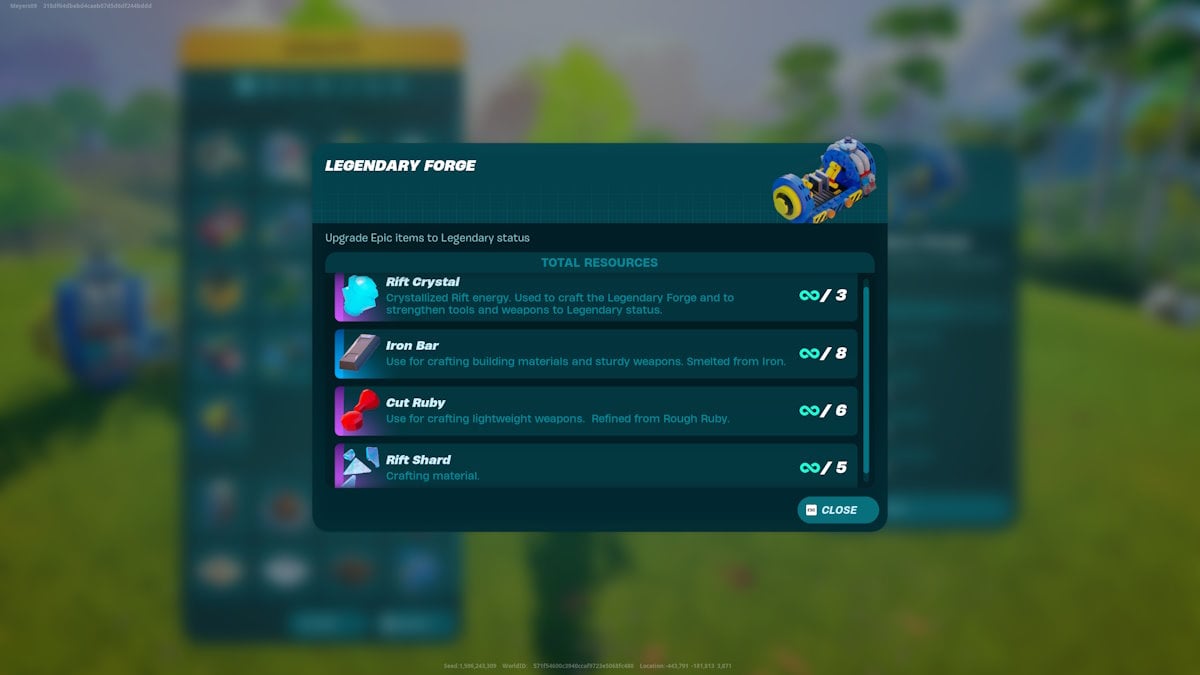 Lego Fortnite Odyssey Forja Legendaria