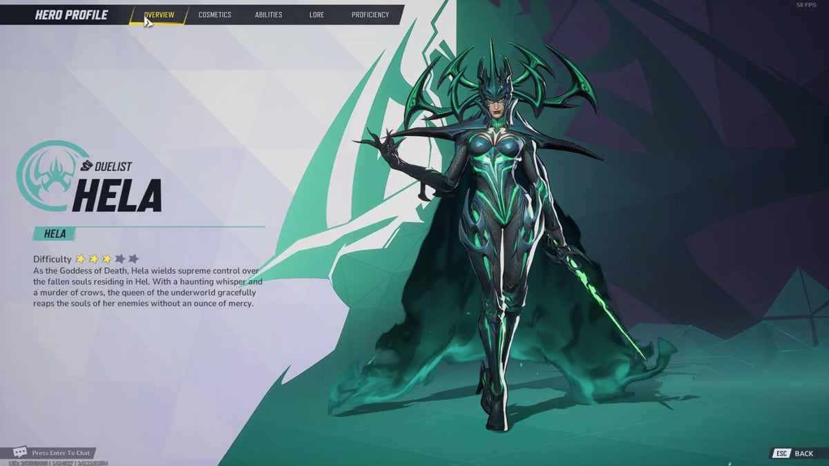 Hela, la duelista de alto riesgo y alta recompensa en Marvel Rivals