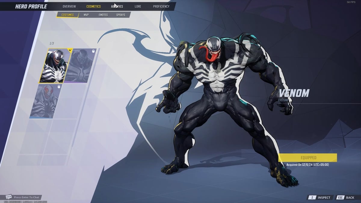 Descripción general del personaje de Venom en Marvel Rivals
