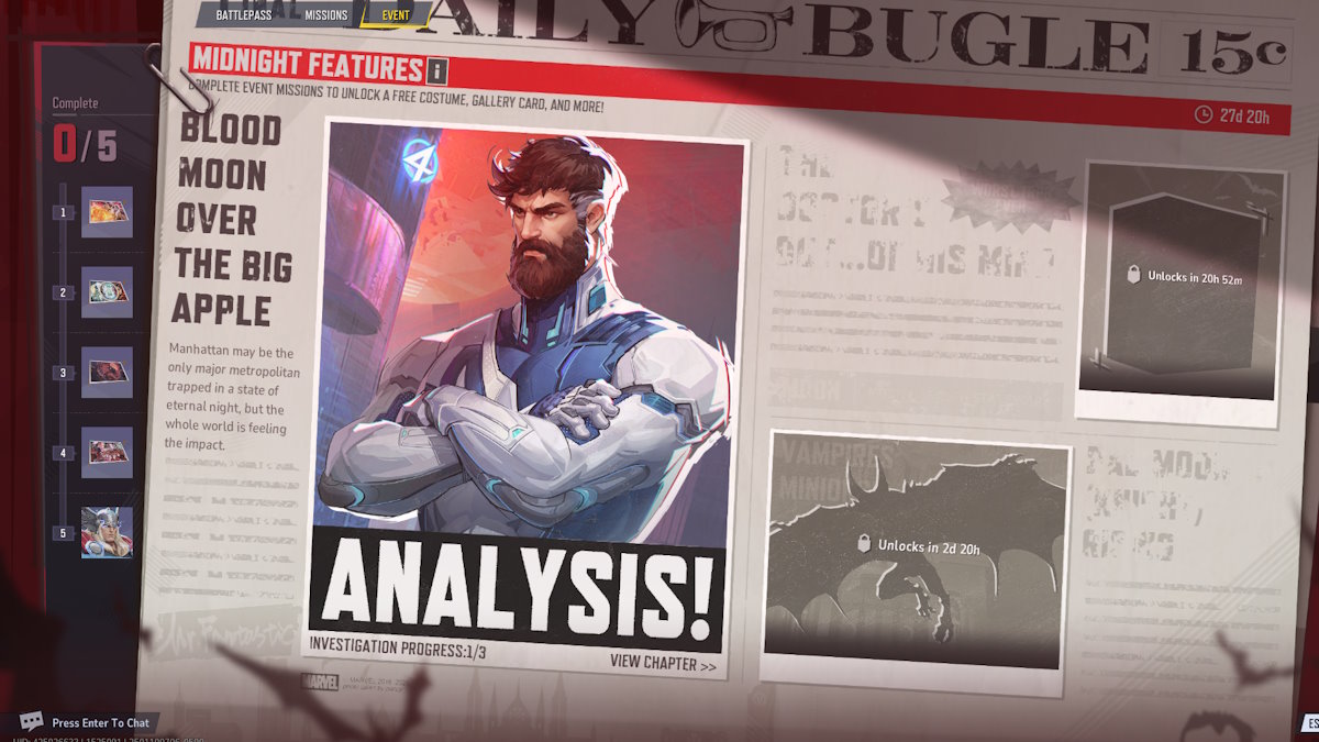 Características de medianoche de Marvel Rivals