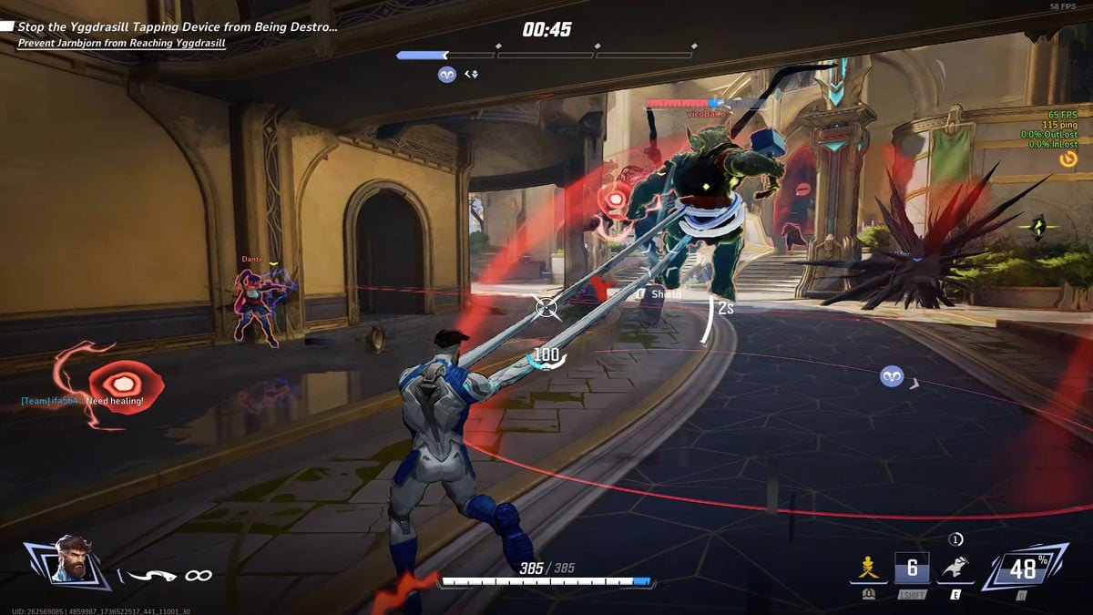 Señor fantástico tirando tanques