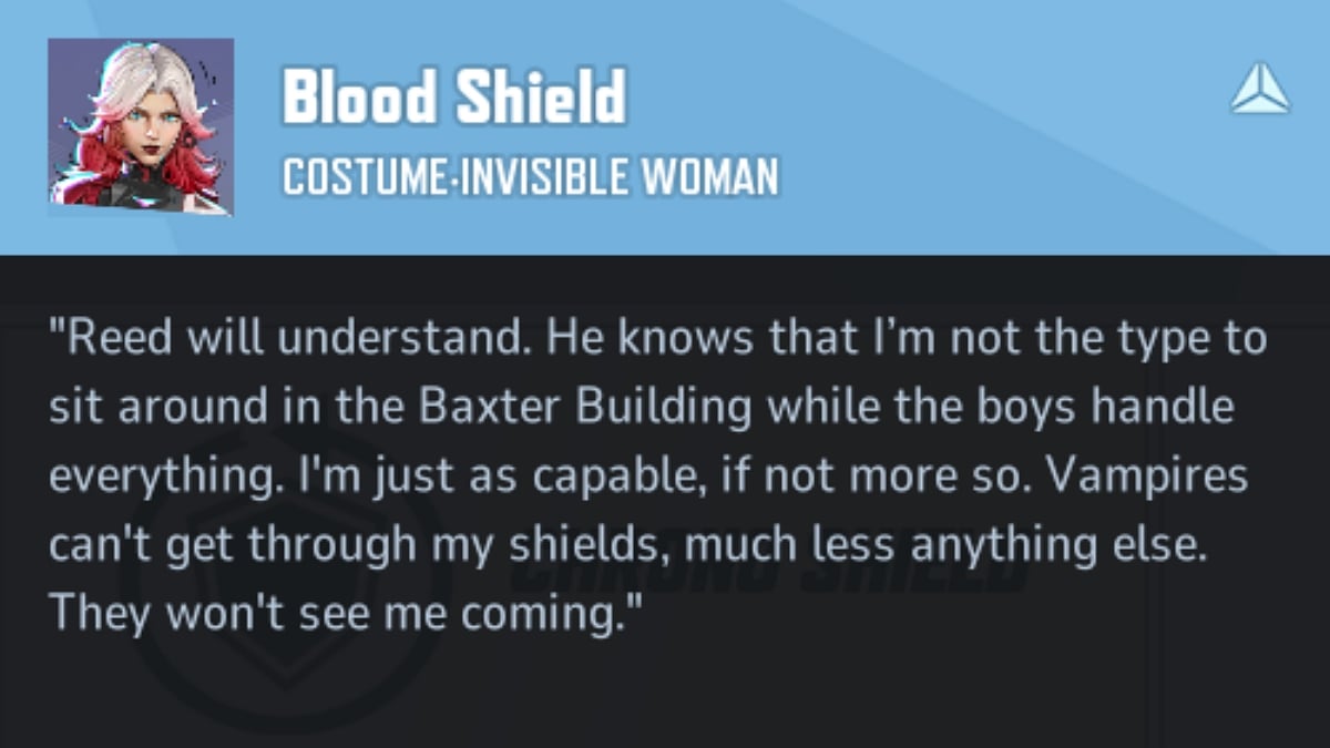 Marvel Rivals Blood Shield Mujer Invisible