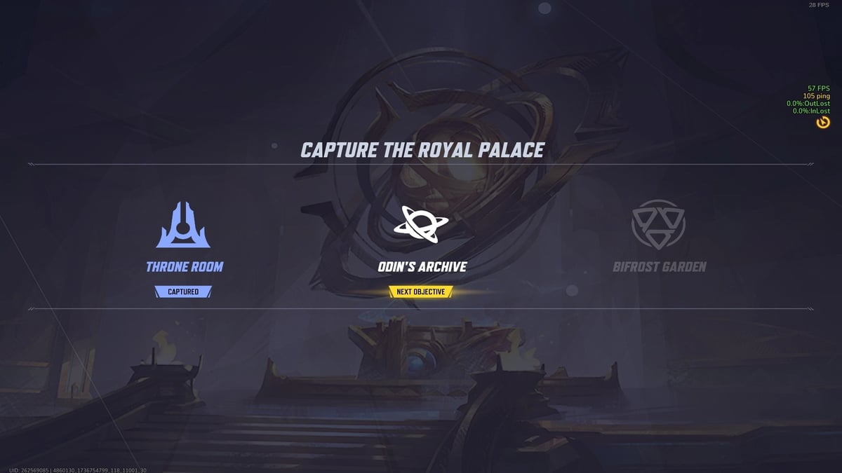 Mapa del Salón del Trono en Marvel Rivals