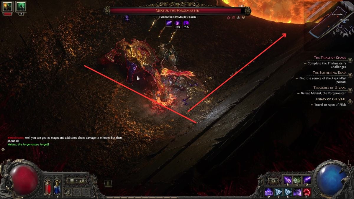 Mektul Forgemaster límite Poe2