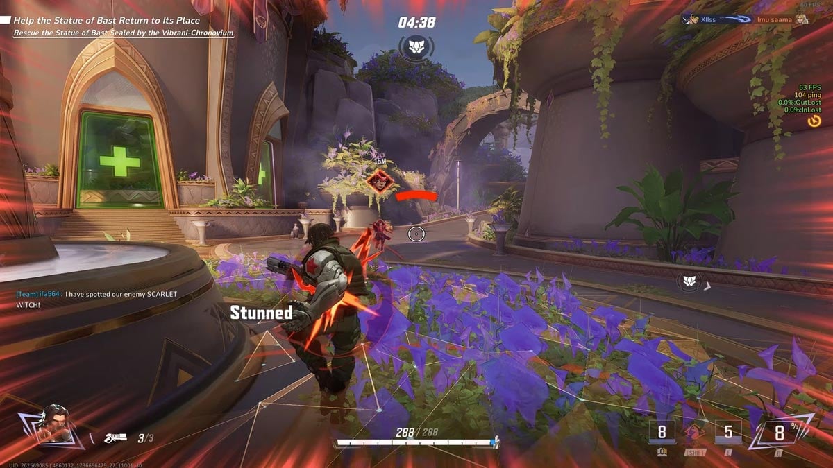 Marvel Rivals: Guía de personajes del Soldado de Invierno (Bucky) 28 Bucky luchando contra Bruja Escarlata en Marvel Rivals