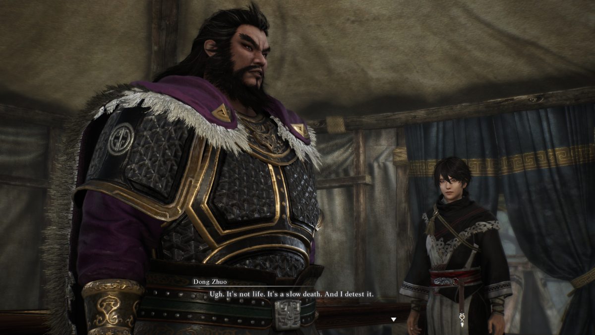 Dynasty Warriors Origins Kapitel 2 Szene mit Dong Zhuo