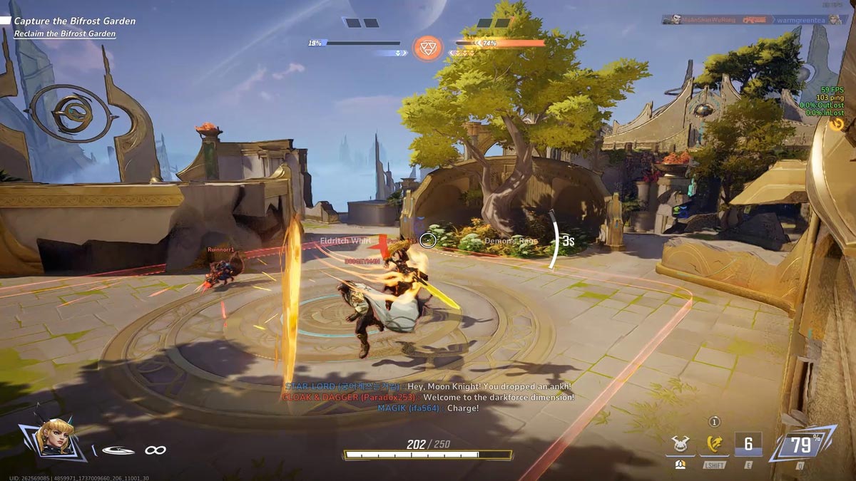 Magik emergiendo del portal