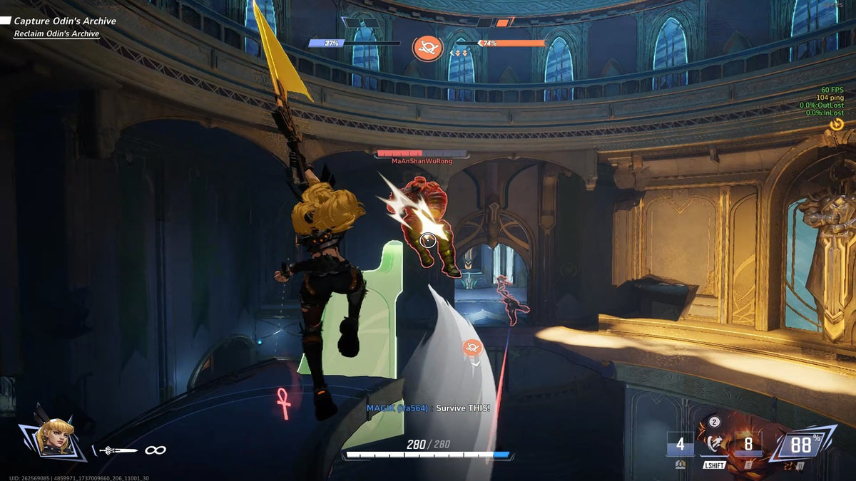 Magik usando la incursión Umbral