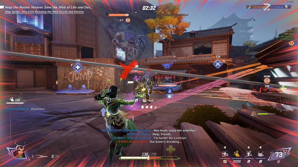 Mantis pone a dormir a los enemigos en Marvel Rivals