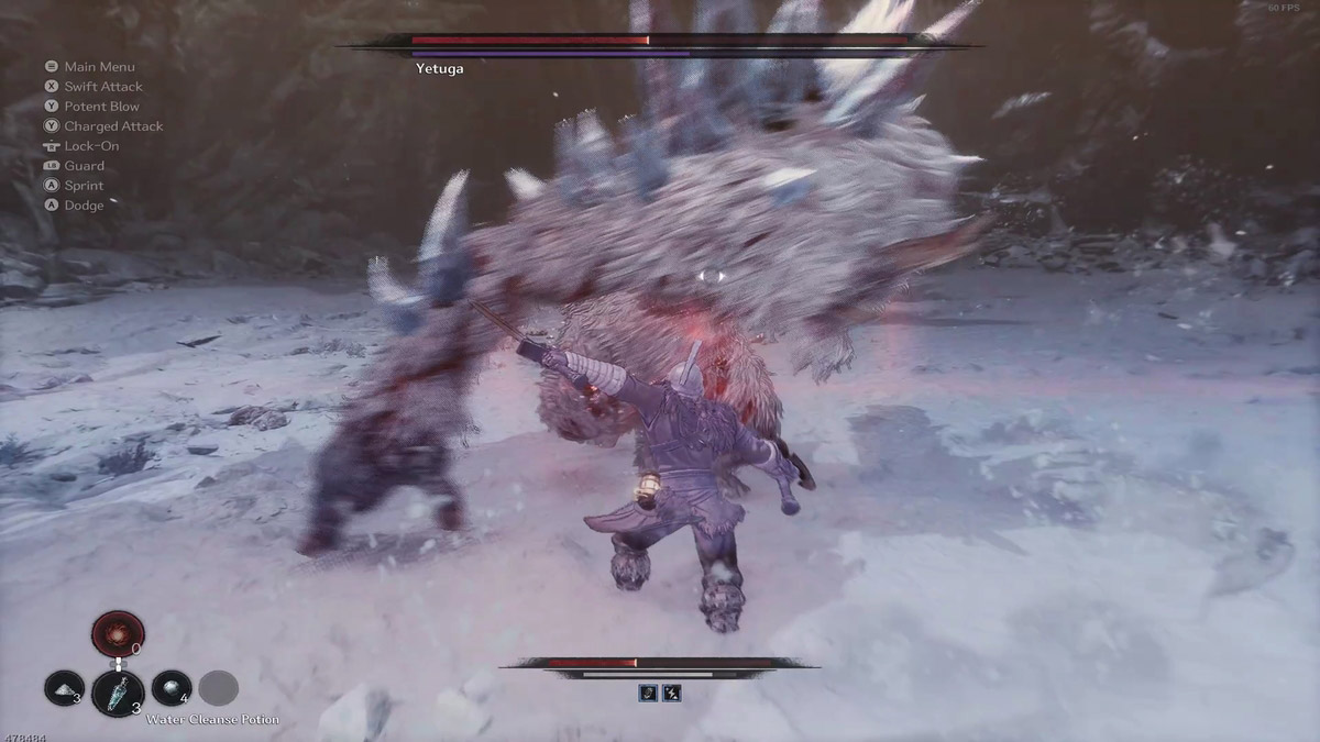 parada perfecta de los golpes de Yetuga en The First Berserker Khazan