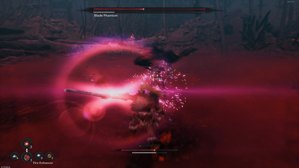 Un jugador perfecto parando el ataque con lanza en The First Berserker Khazan