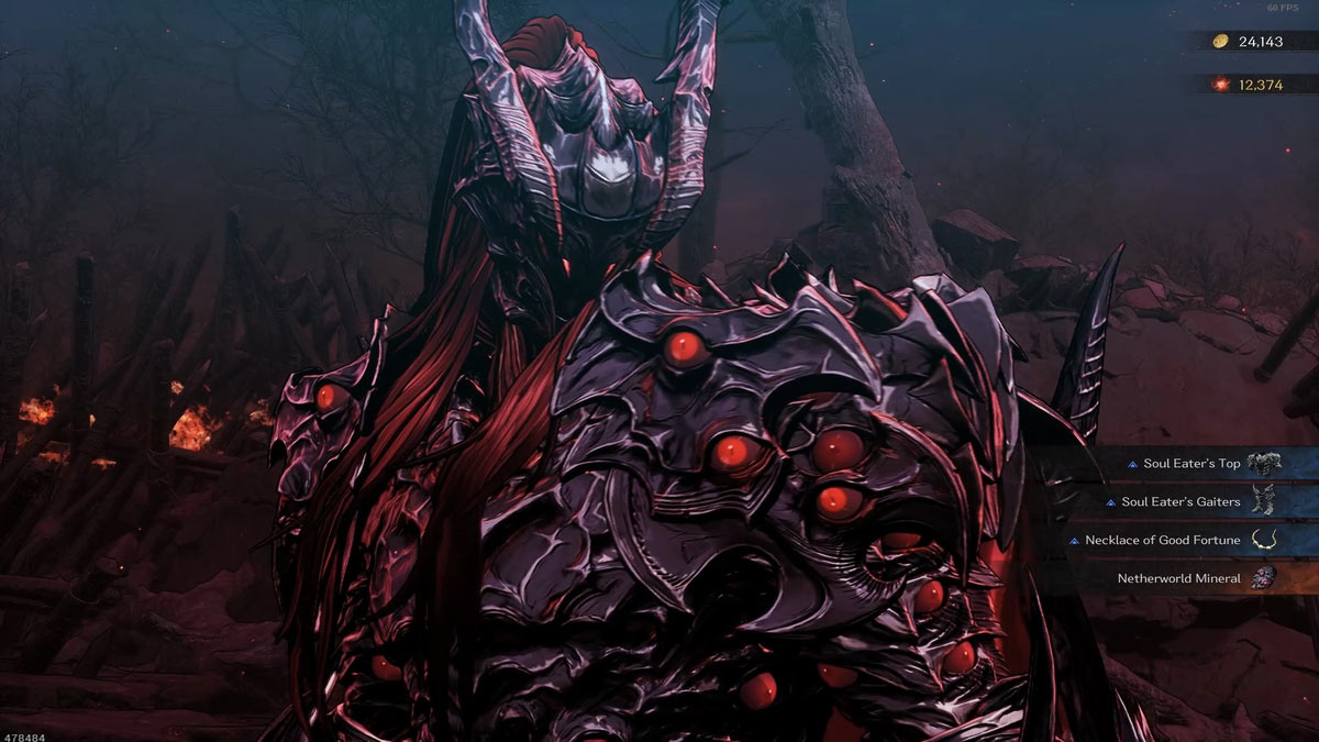 todas las recompensas después de derrotar a Blade Phantom en The First Berserker Khazan