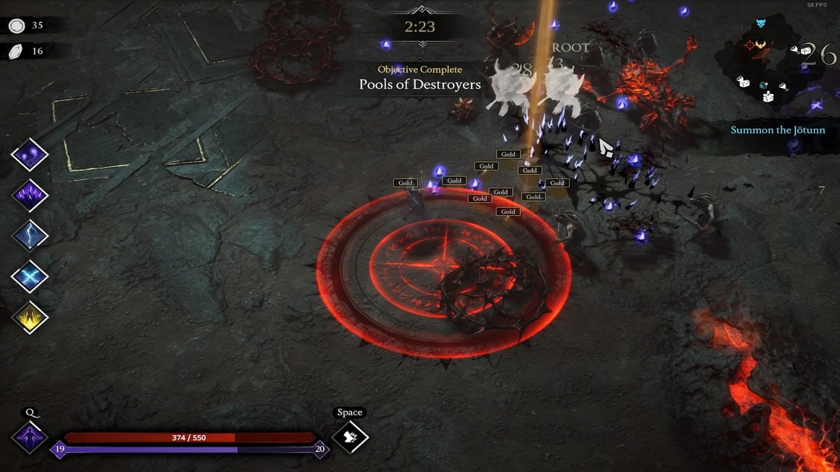 Vidente Recogiendo oro en Jotunnslayer Hordes of Hel