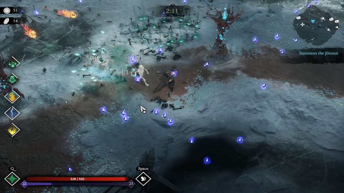 Lluvia necrótica de Revenant en Jotunnslayer Hordes of Hel