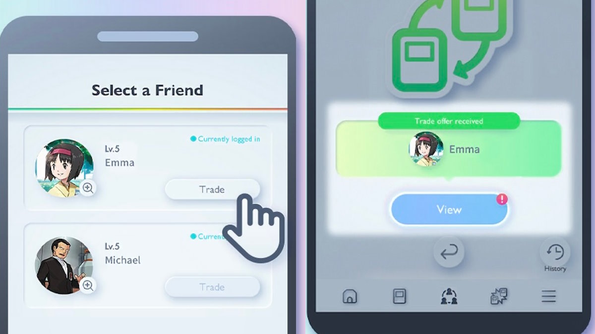 Pokemon TCG Pocket Trading con amigos