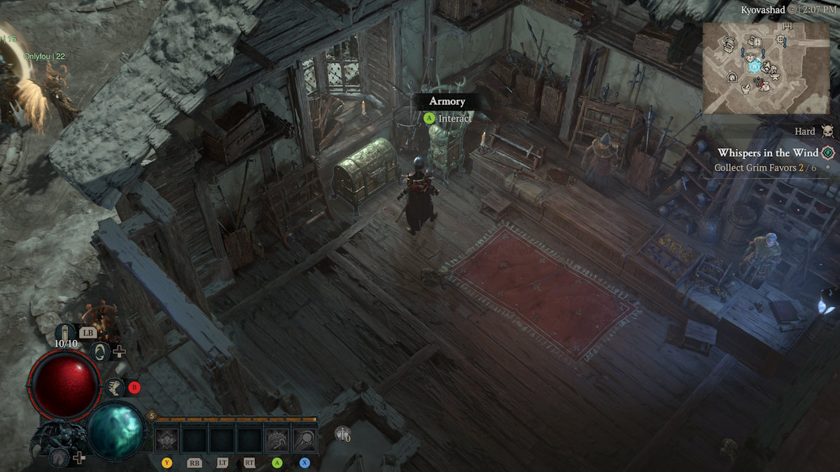 Equipamiento de la Armería de Diablo 4