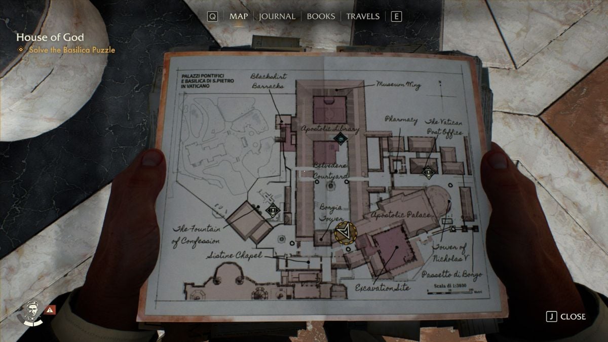 Ubicación del rompecabezas de la Casa de Dios Indiana Jones y el Gran Círculo