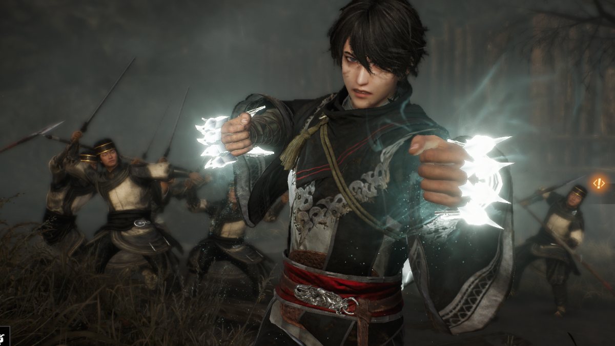 شخصية لاعب Dynasty Warriors Origins ترتدي القفازات