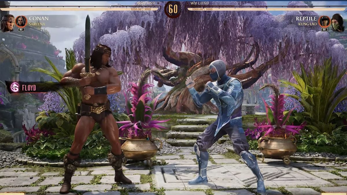 Mortal Kombat 1 Conan vs Reptile Floyd Pink Badge Challenge завершено