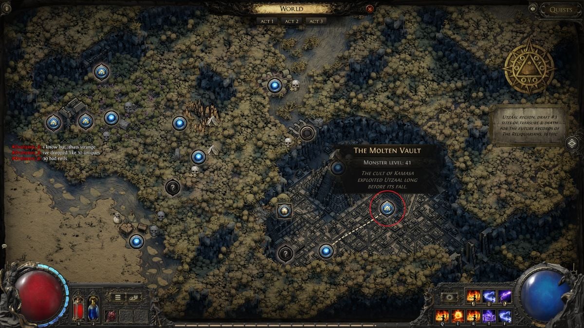 Ubicación de la bóveda fundida Poe2