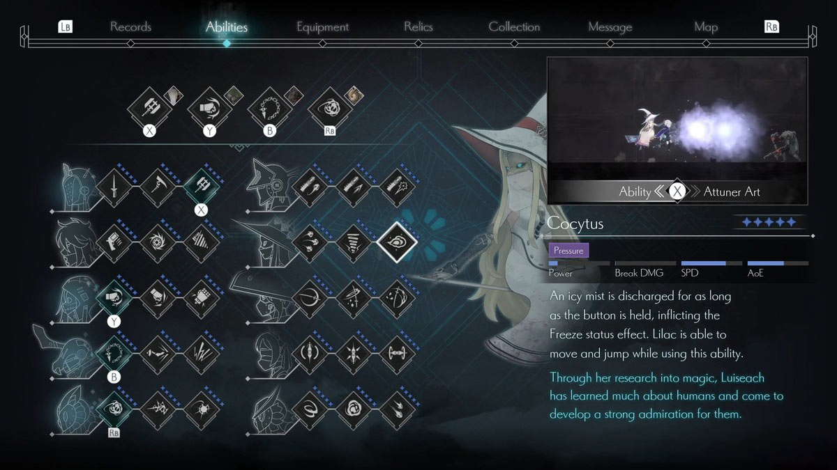 Cocytus habilidad en Ender Magnolia Bloom en la niebla