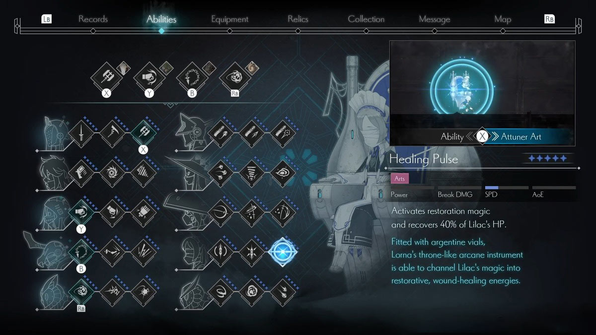 Habilidad del pulso de curación en la floración de Magnolia en la niebla