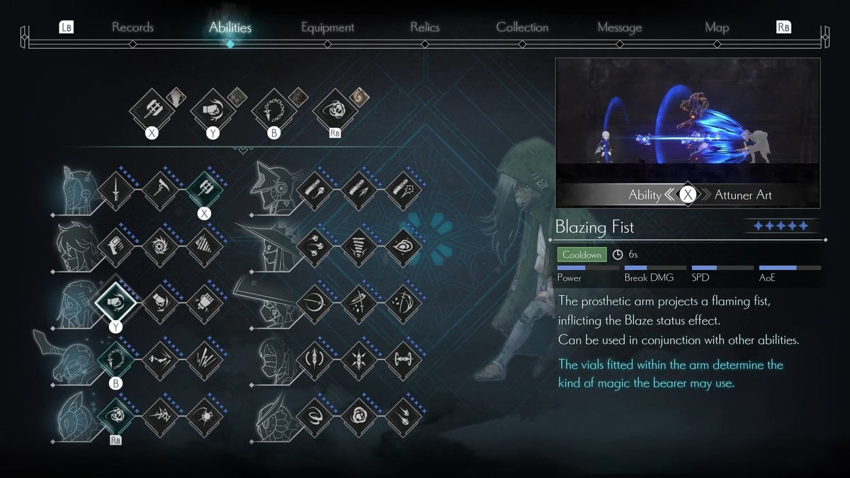 Habilidad de puño ardiente en Ender Magnolia Bloom en la niebla