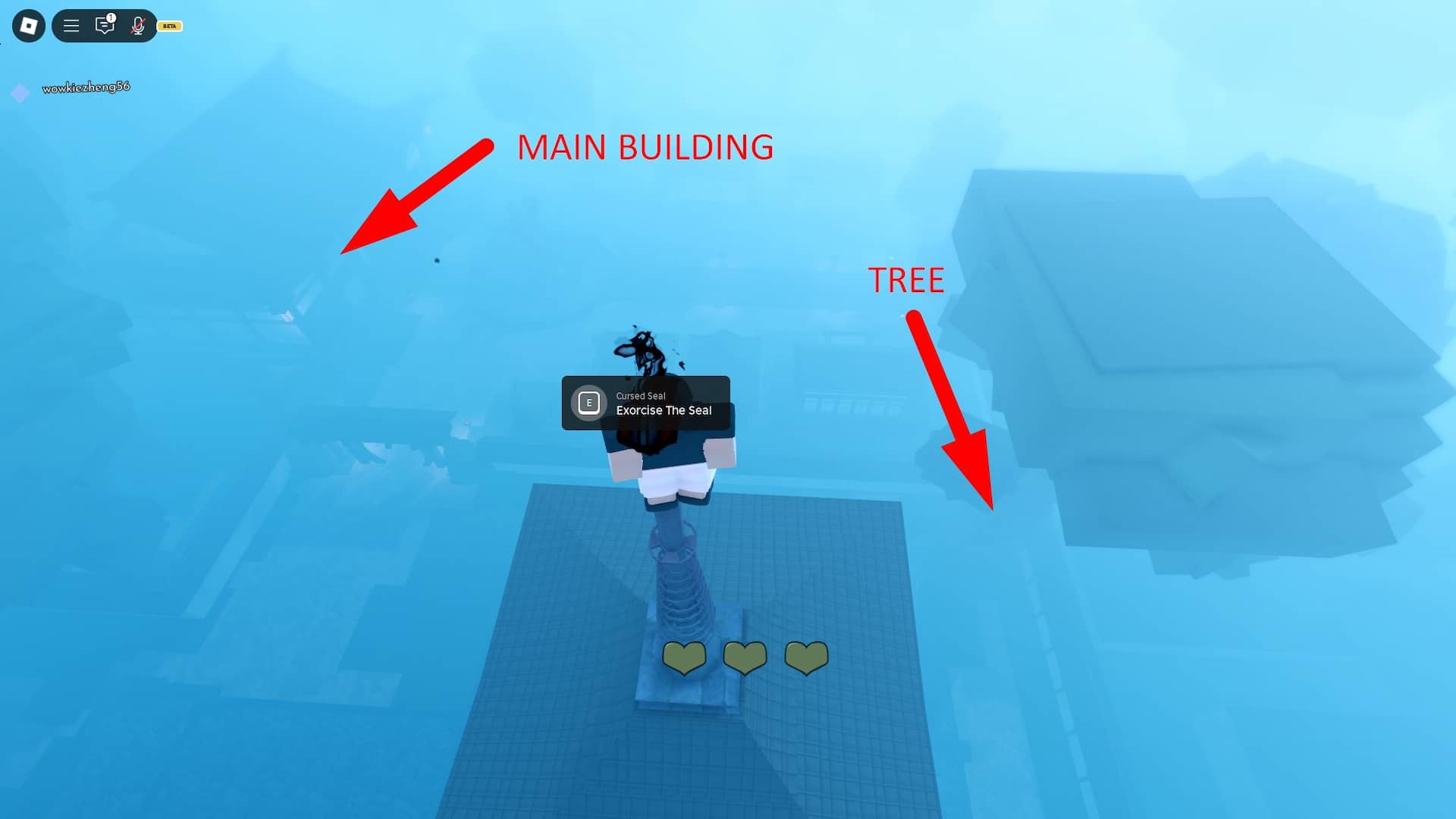 Cursed Seal Place 2 у Jujutsu Odyssey